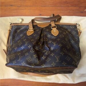 Authentic Louis Vuitton Palermo PM used evenly tanned with removable strap